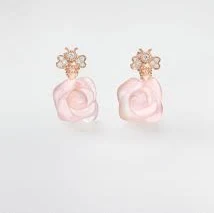 Dior - Rose Pré Catelan Earrings Pink Gold, Diamonds And Rose Quartz - Women Jewelry - Gift Ideas