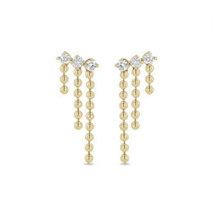 Beaded Pendant Drop Earrings
