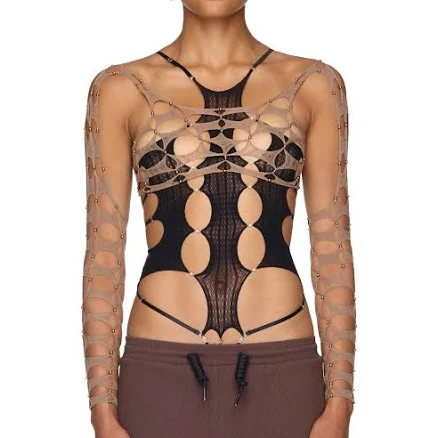 Rui Argyle Long Sleeve Crop Top