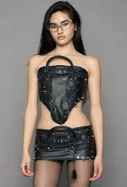 Studded Heiress Handbag Mini Skirt