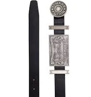 Black Metal Logo Belt