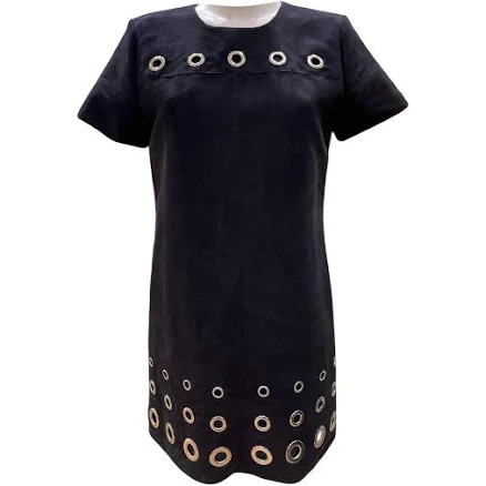 Anna Sui Alcantara Mini Dress with Grommets
