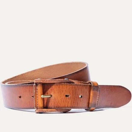 Will Leather Goods Men's Leather Buckle Belt