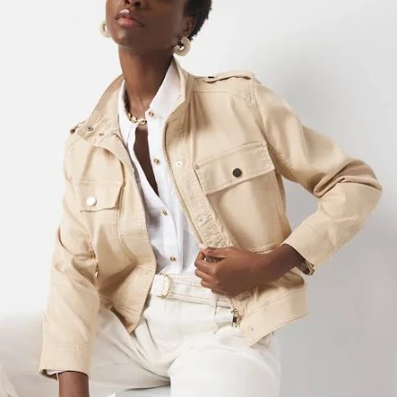 White House Black Market Women's Pret Relaxed Utility Jacket