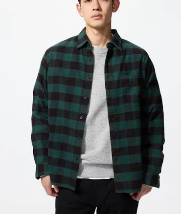 UNIQLO Men's Flannel Checked Shirt