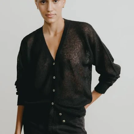 Perla Cardi Sheer Alpaca Blend
