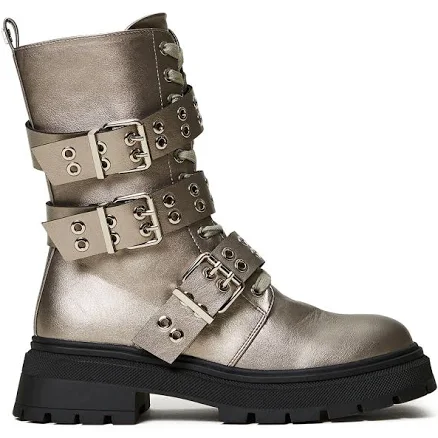 Twinset Women's Laminated Strap Boots