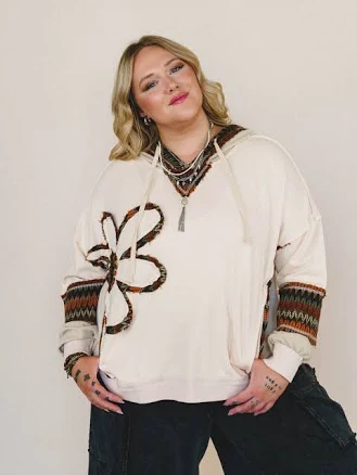 Three Bird Nest Women's Patchwork Poppy Sweater