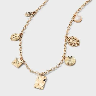A New Day Gold Chain Charm Necklace