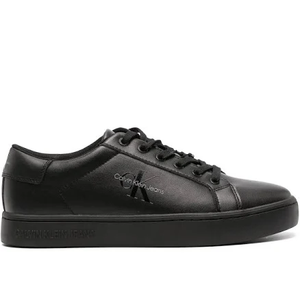 Calvin Klein Men's Logo-embossed Leather Sneakers