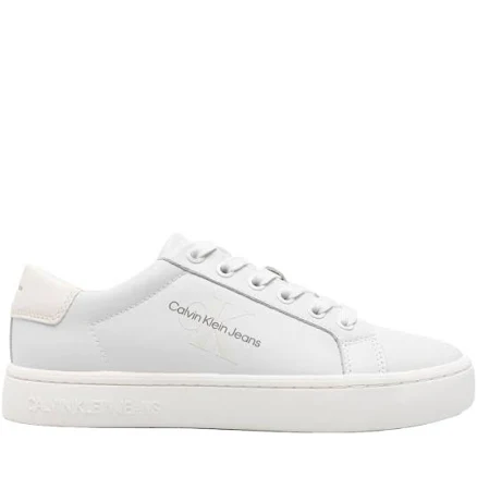 Calvin Klein Women's Logo-embossed Leather Sneakers