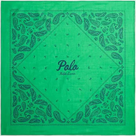 Ralph Lauren Women's Logo Paisley Cotton Bandanna