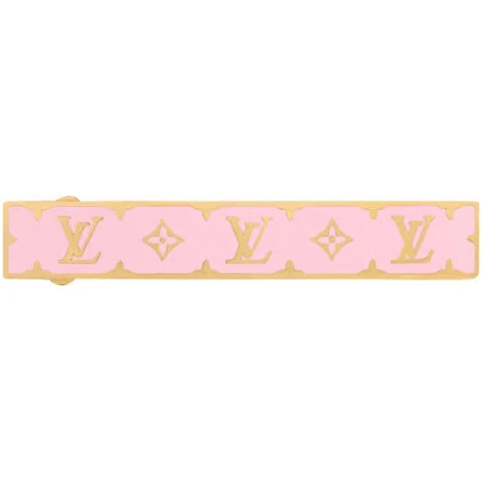 Louis Vuitton - Nanogram Enamel Hair Clip - Pink/gold Color - Not Applicable Acc - Women