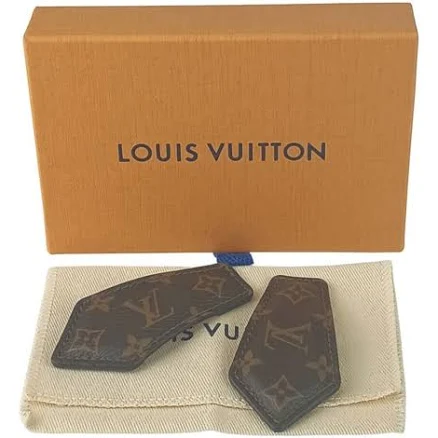 Louis Vuitton Monogram Backstage Hair Clip M01443 Brown/black Pvc