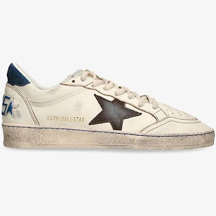 Golden Goose Men's Ball Star Leather Low-Top Sneakers