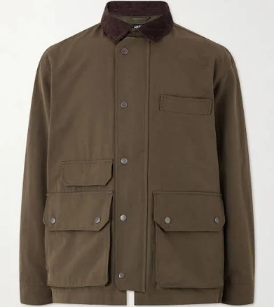 Frizmworks Men's Corduroy-Trimmed Cotton-Blend Canvas Jacket