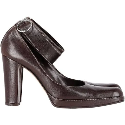 Sergio Rossi Leather Ankle-strap Pumps