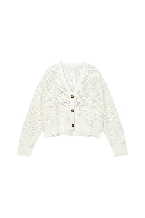 Block Mesh Cardigan