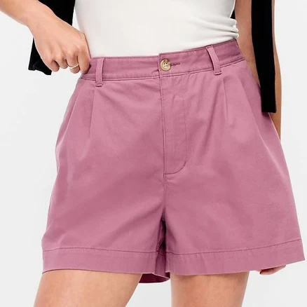 Old Navy Women's High-Waisted 6-Inch Chino Shorts