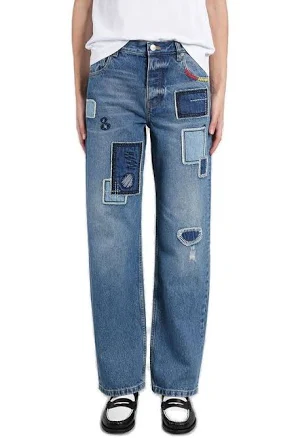 Marc Jacobs Women's Patchwork Straight-Leg Jeans