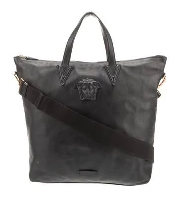 Versace La Medusa Leather Tote Bag
