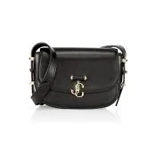 NWT NEW Jimmy Choo Varenne Black Leather Small Satchel crossbody bag $1295+