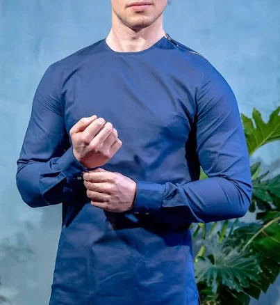 ZAIN Cotton Shirt with Zipper Detail