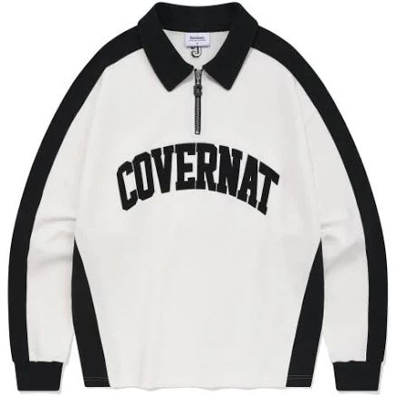 covernat Arch Logo Half Zip-Up Sweatshirt