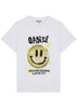 Smiley-face Print Logo T-shirt