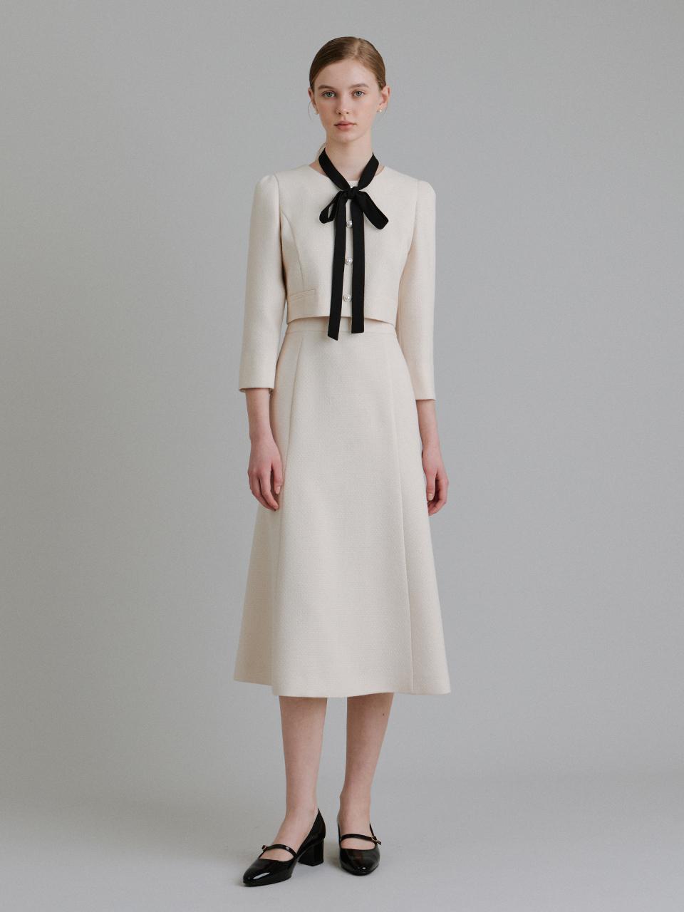 MERRY TIE DRESS [CREAM]
