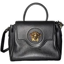 Versace La Medusa Leather Tote Bag