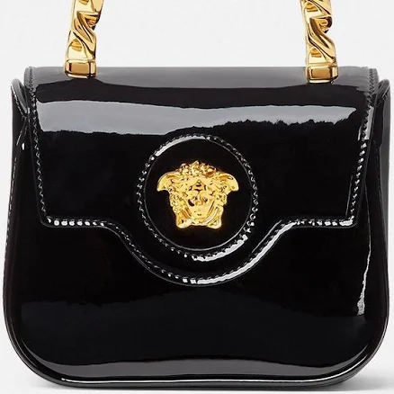 Versace La Medusa Patent Mini Bag
