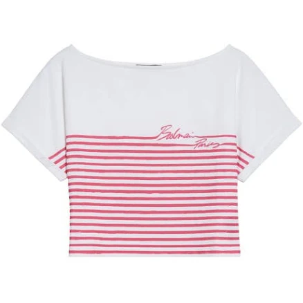 Balmain Women's Marinière Stripe T-Shirt