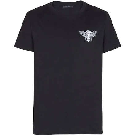 Balmain Men's Slim Fit Balmain Wings Print T-shirt