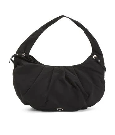 Women's Leather Croissant Shoulder Bag