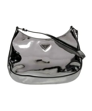 Prada Women's Cleo Metallic Leather Shoulder Bag