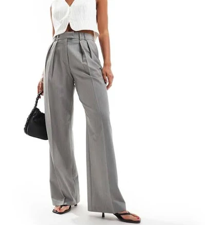 ASOS Tailored Wide Leg Pleat Pants