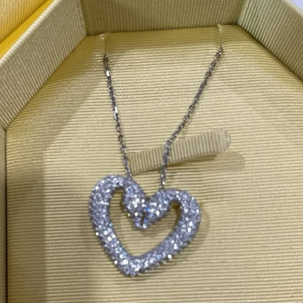 Swarovski Crystal Una Pendant Heart Necklace