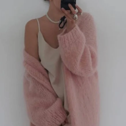 Alpaca Floor-Length Cardigan