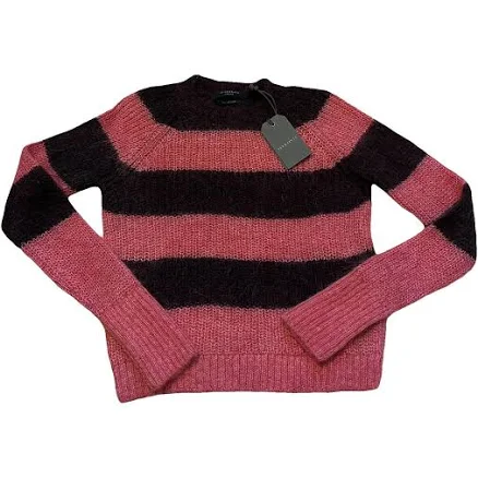 All Saints Striped Mohair Blend Jumper XS