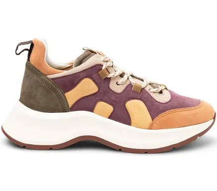 H585 Colorblocked Suede Sneaker In Multi