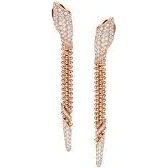 Bvlgari Serpenti Viper 18ct Rose-Gold Diamond and Onyx Drop Earrings