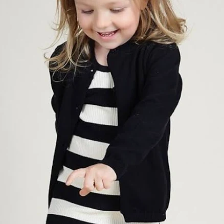 Monogrammed Knitted Button Down Cardigan