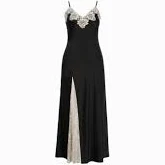 [GRACE SLIP] Long One-piece (Black) - GRACE U