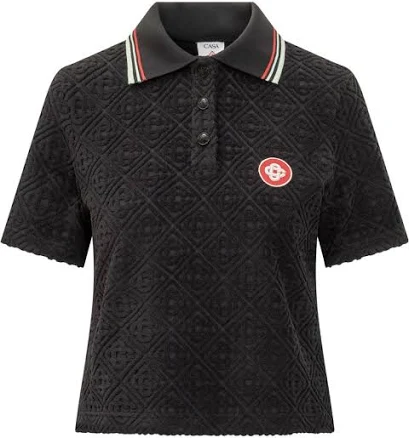 CASABLANCA Monogram-JACQUARD Polo Shirt
