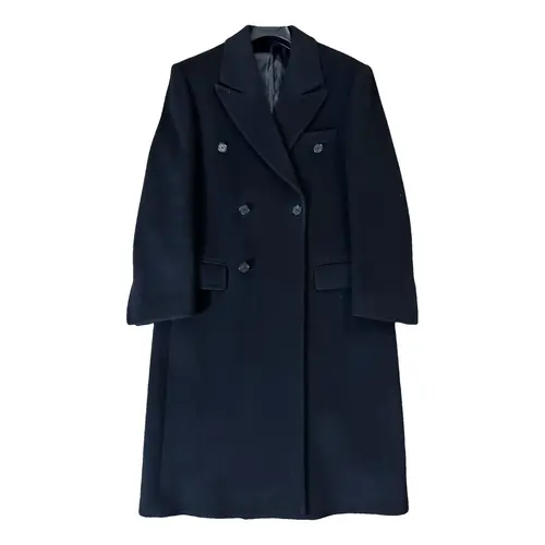 Storm System Cashmere Coat with Shearling Trim