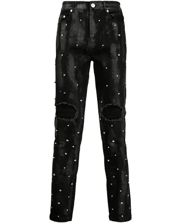 Harley Distressed Wax- Appliqué Men's Jeans