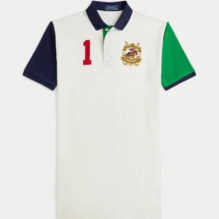 Ralph Lauren Girl's Color-Blocked Cotton Mesh Polo Dress