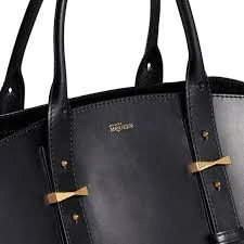 Legend Medium East West Black Leather Tote & Case