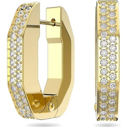 Dextera Octagon Gold-Tone Plated Earrings